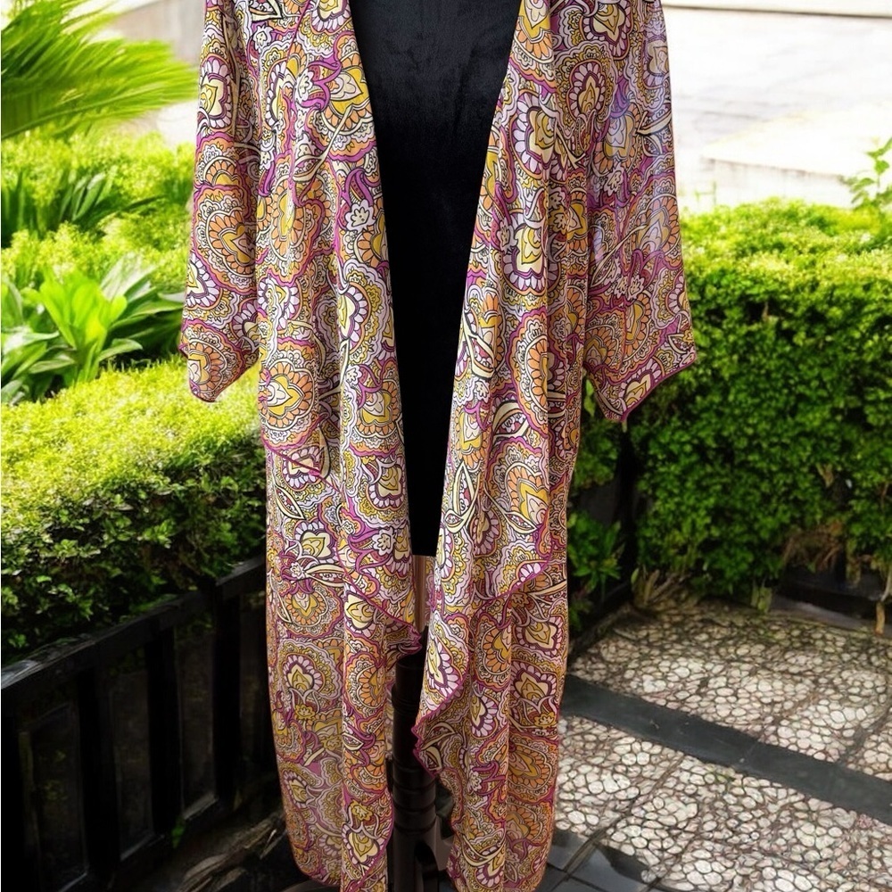 LuLaRoe Multicolor‎ Paisley Kimono